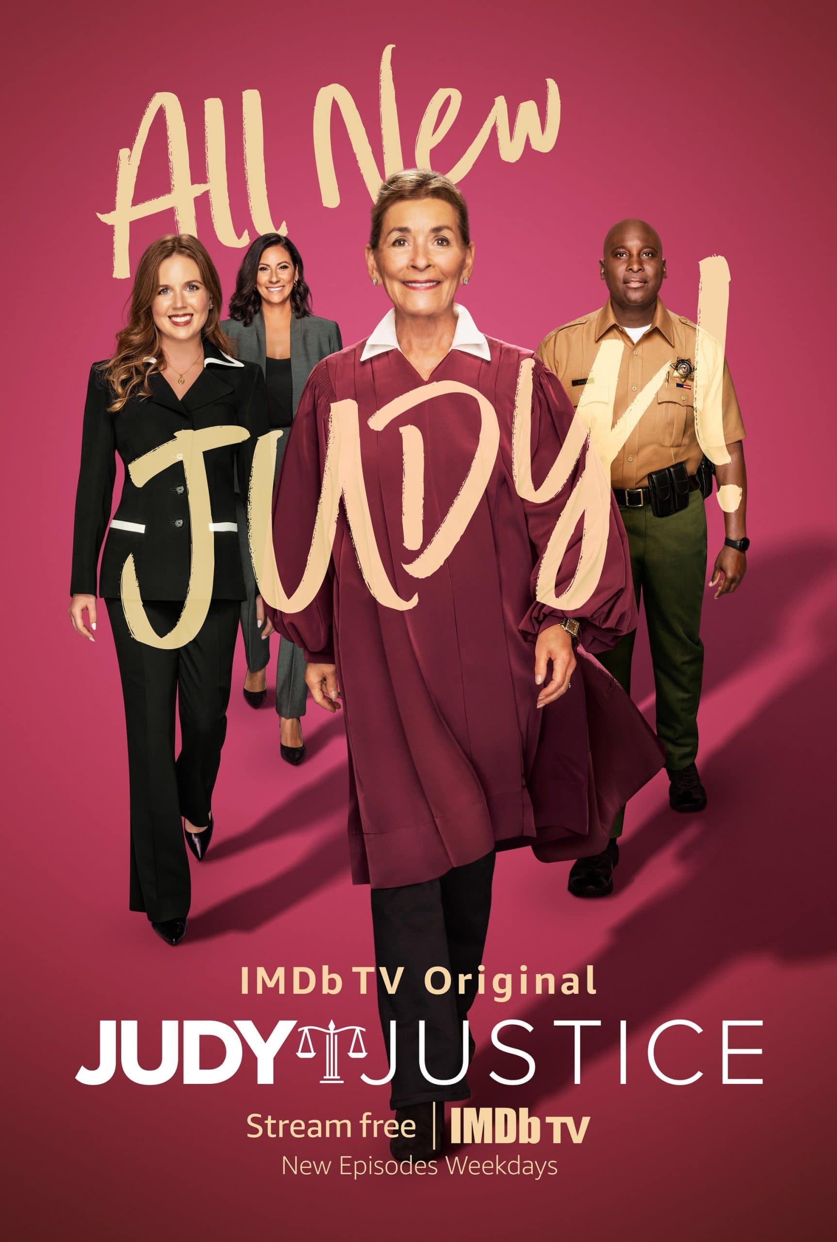JUDY JUSTICE, poster, front: Judge Judy Sheindlin