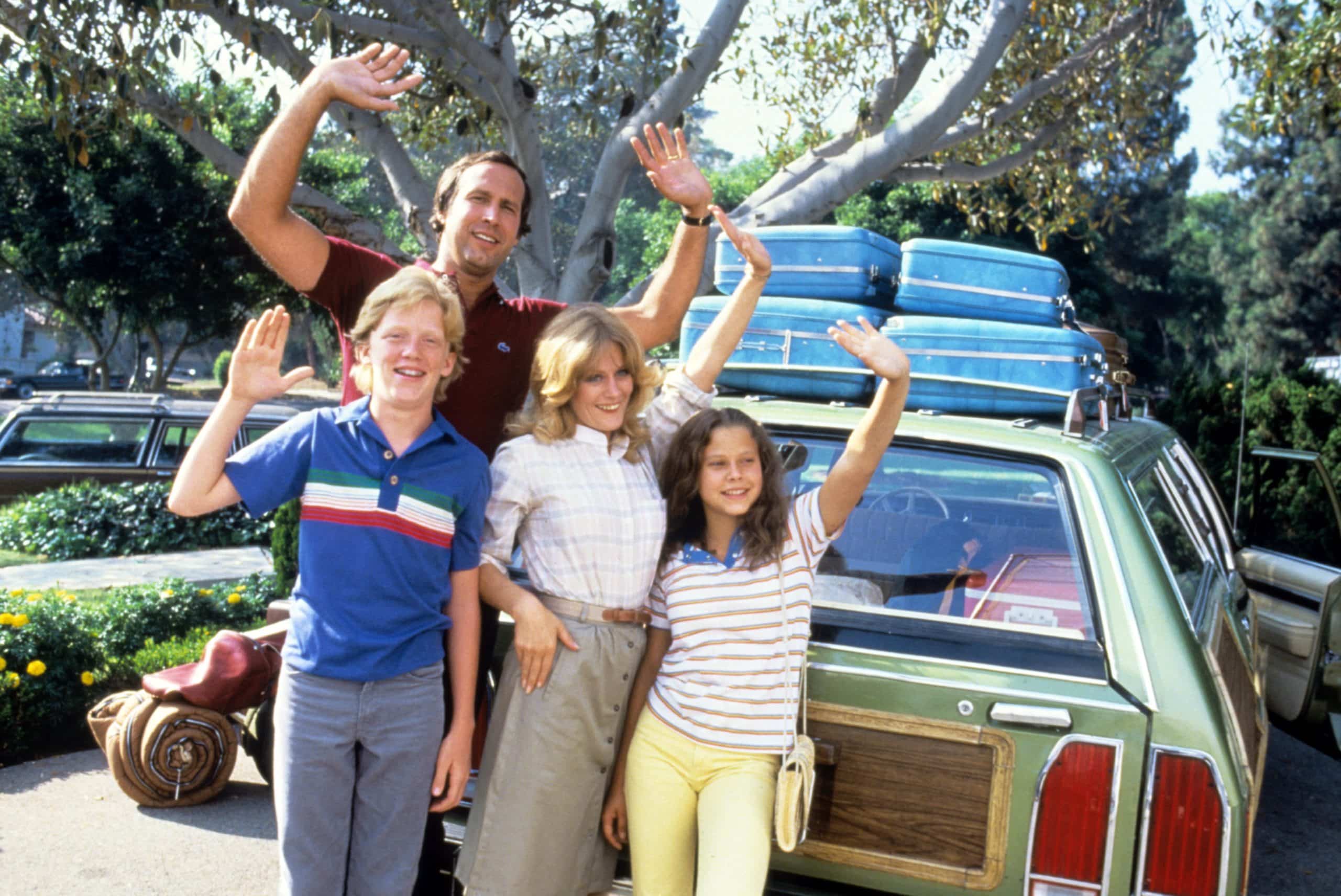 NATIONAL LAMPOON'S VACATION, Anthony Michael Hall, Chevy Chase, Beverly D'Angelo, Dana Barron, 1983 