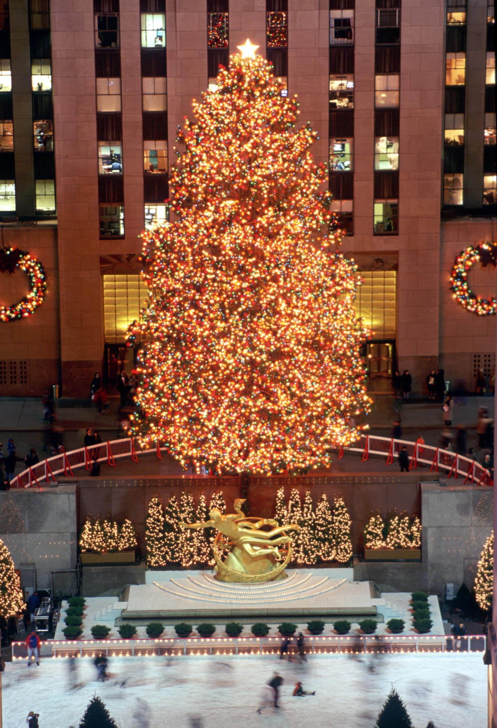 1998's Rockefeller Center lighting