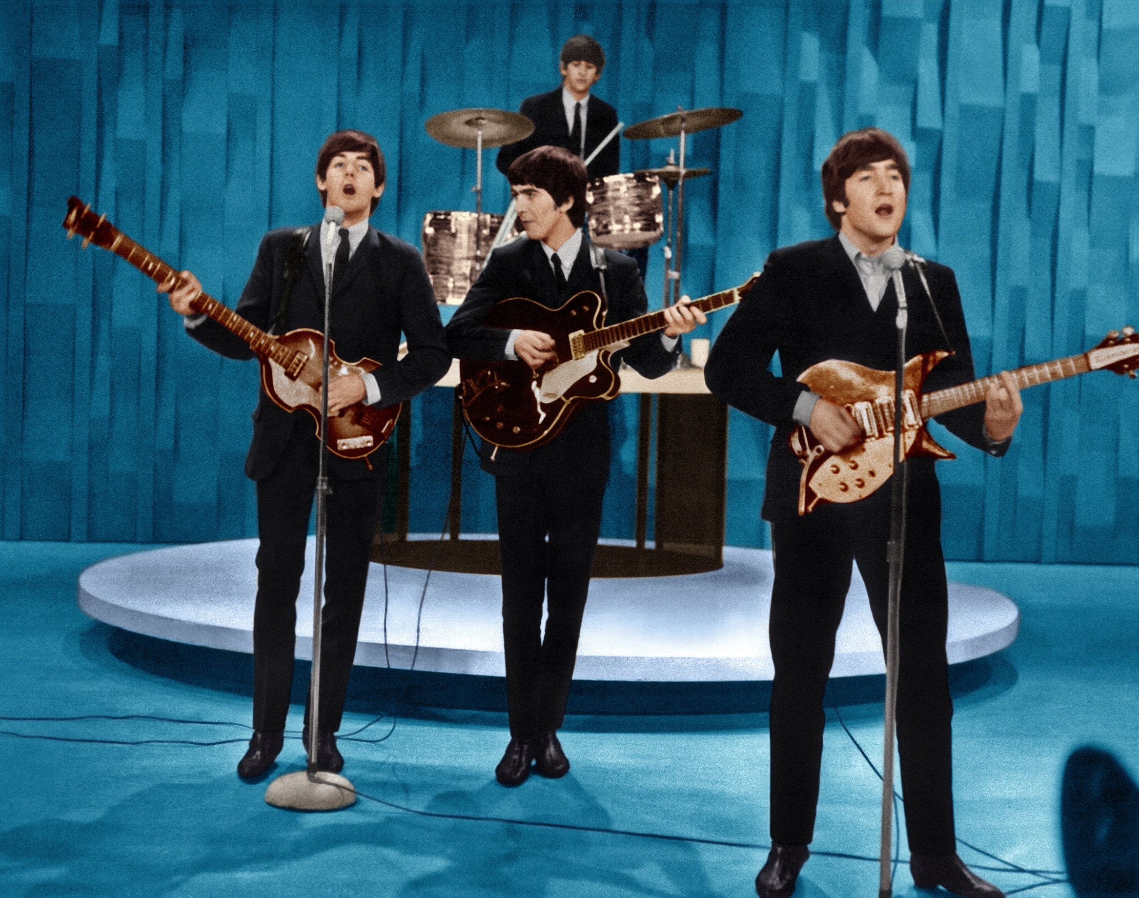THE ED SULLIVAN SHOW, The Beatles (from left: Paul McCartney, Ringo Starr, George Harrison, John Lennon)