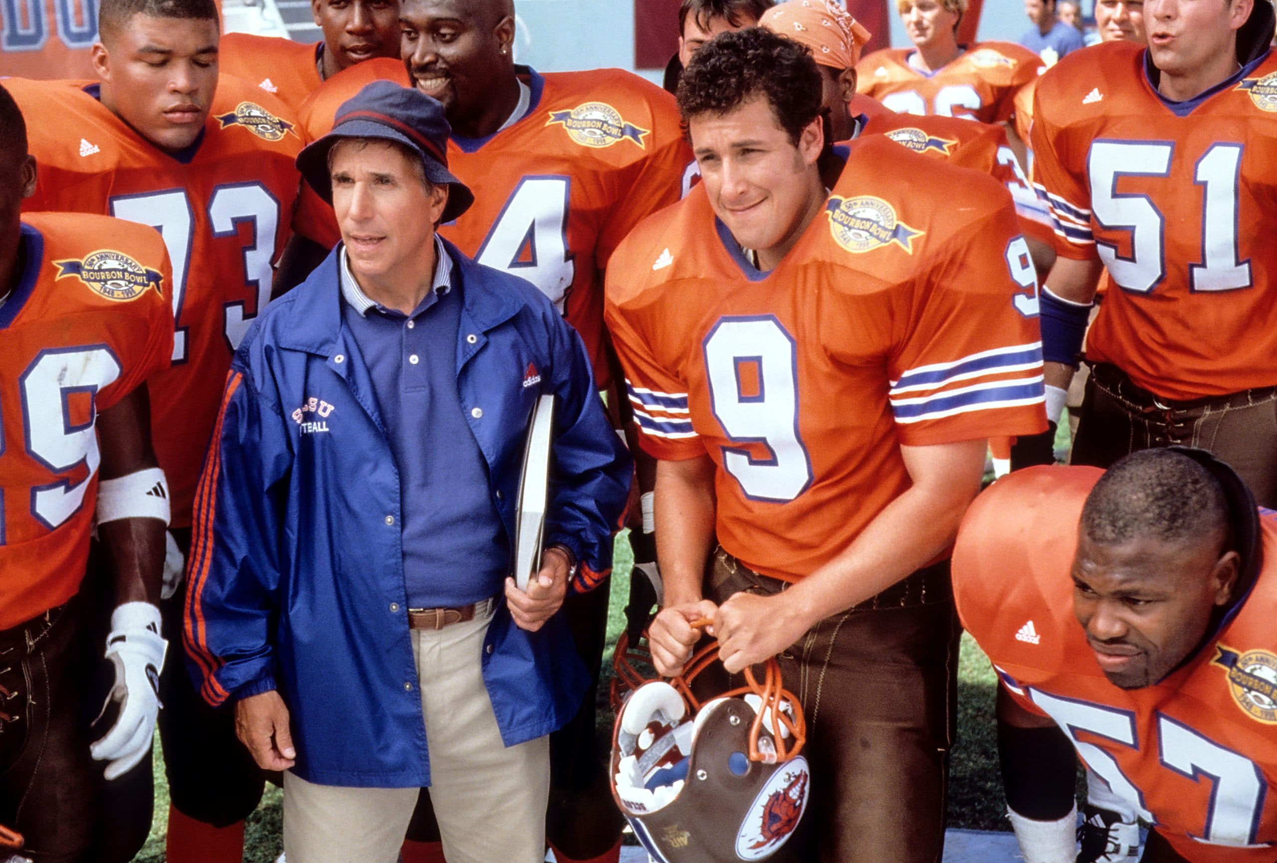 WATERBOY, Henry Winkler, Adam Sandler, 1998, football team 