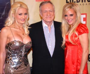 Holly Madison, Hugh Hefner, and Bridget Marquardt