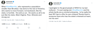 Middler's latest Twitter statement and subsequent apology