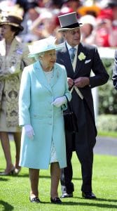 The queen and Prince Philip