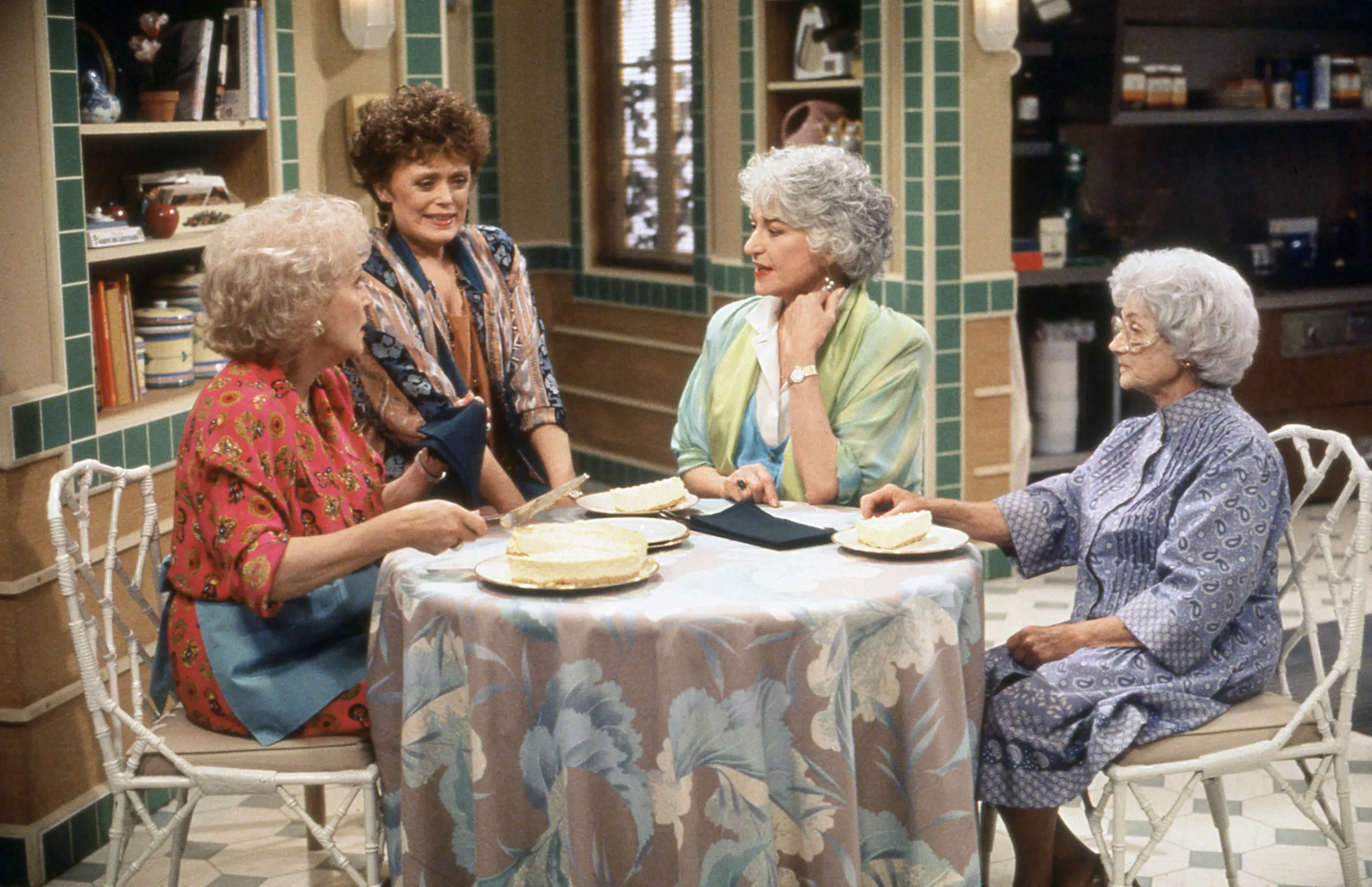 THE GOLDEN PALACE, from left: Betty White, Rue McClanahan, Bea Arthur, Estelle Getty, 'Seems Like Old Times: Part 1 &amp; 2'