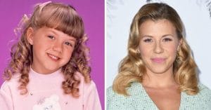 Actress Jodie Sweetin in the cast of Full House as Stephanie and today
