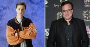Bob Saget leading the cast of Full House then and years after