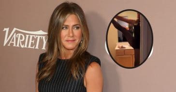 Jennifer Aniston wows in a black leotard from her 2021 montage video
