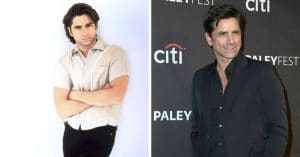 John Stamos, as cool as ever in the Full House cast and today