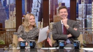 Kelly Ripa and Ryan Seacrest, co-hosts and friends