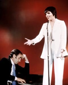 LOVE FROM A TO Z, from left: Charles Aznavour, Liza Minnelli