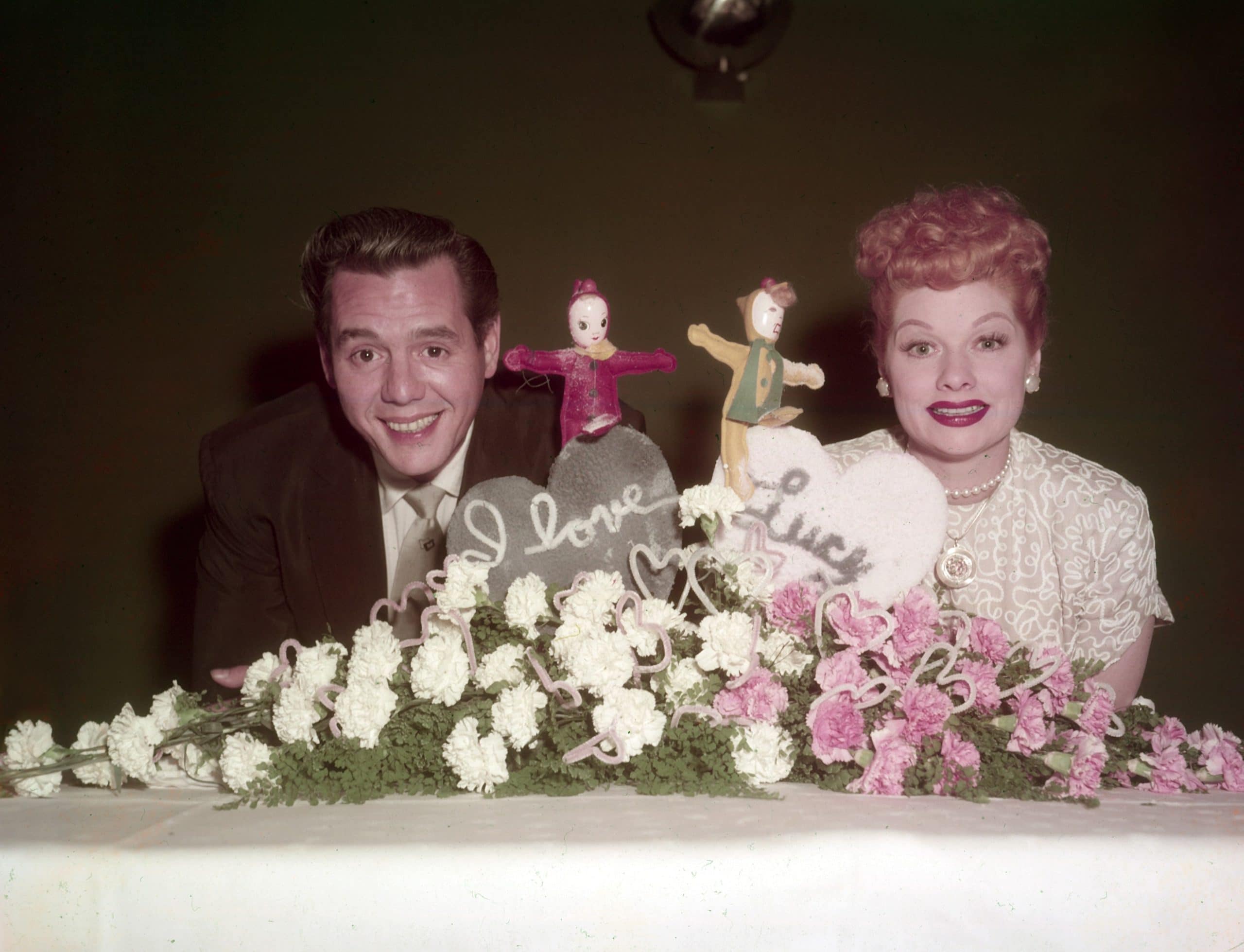 From left, Desi Arnaz, Lucille Ball, ca. mid-1950s