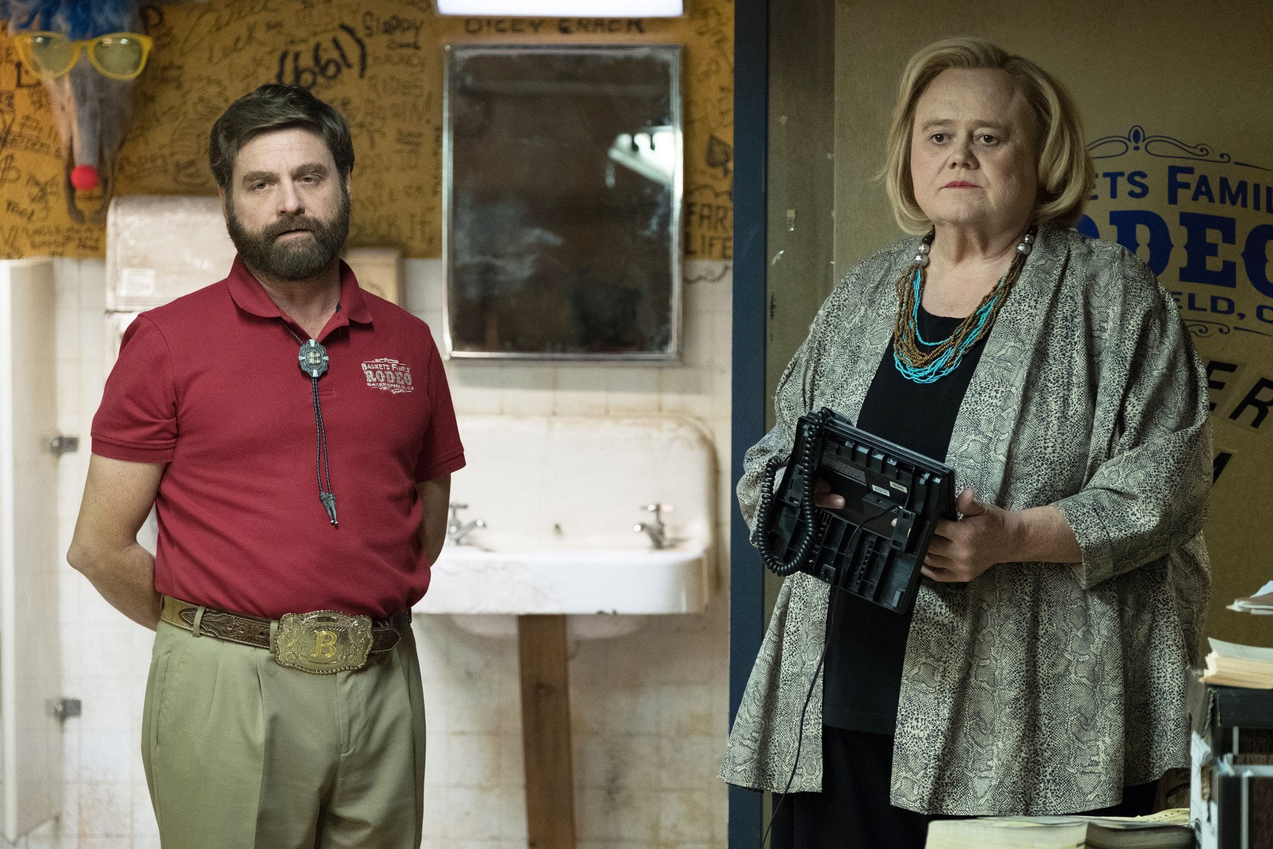 BASKETS, l-r: Zach Galifianakis, Louie Anderson in 'Wild Horses' 