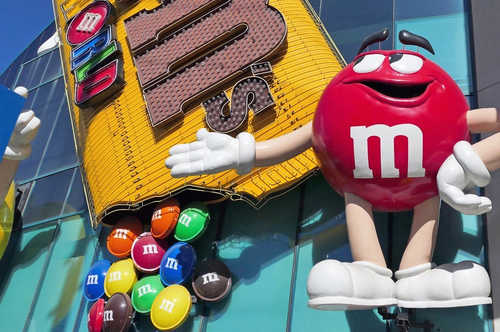 M&M's character in Las Vegas