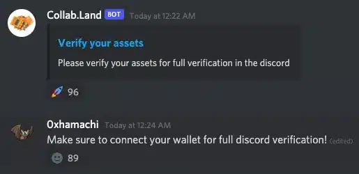 Fake scam bot in Discord 