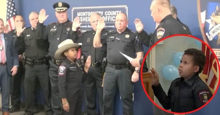 10-Year-Old With Brain Cancer Sworn Into 100 Law Enforcement Agencies