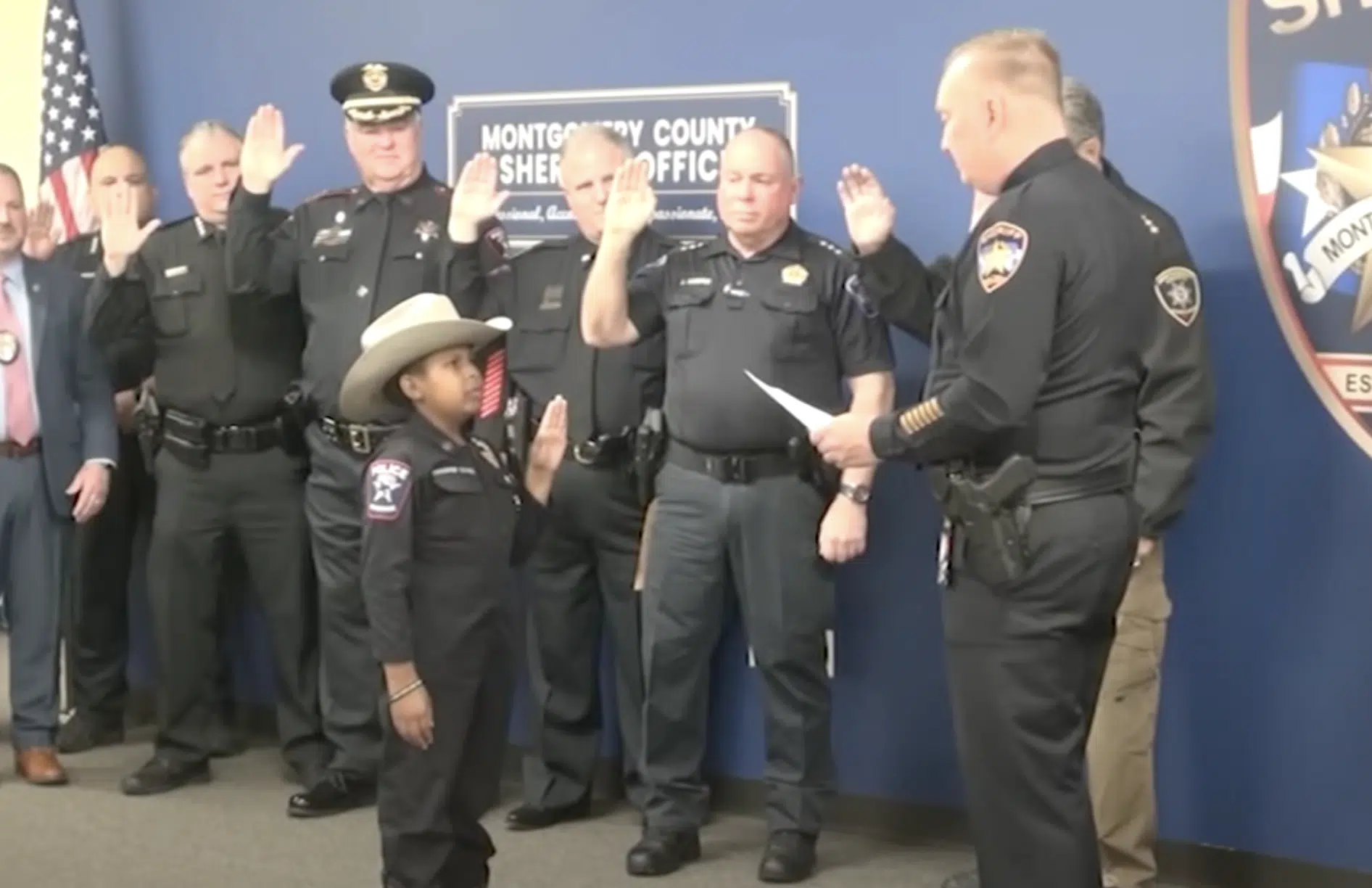 D.J. gets sworn into police agency