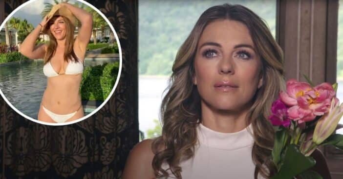 Elizabeth Hurley shares another bikini from her swimwear line