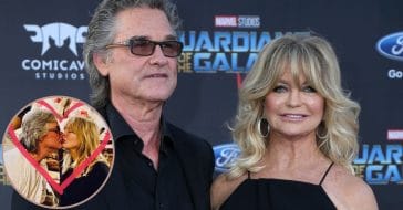 Goldie Hawn And Kurt Russell Share A Sweet Kiss In Valentine's Day Photo