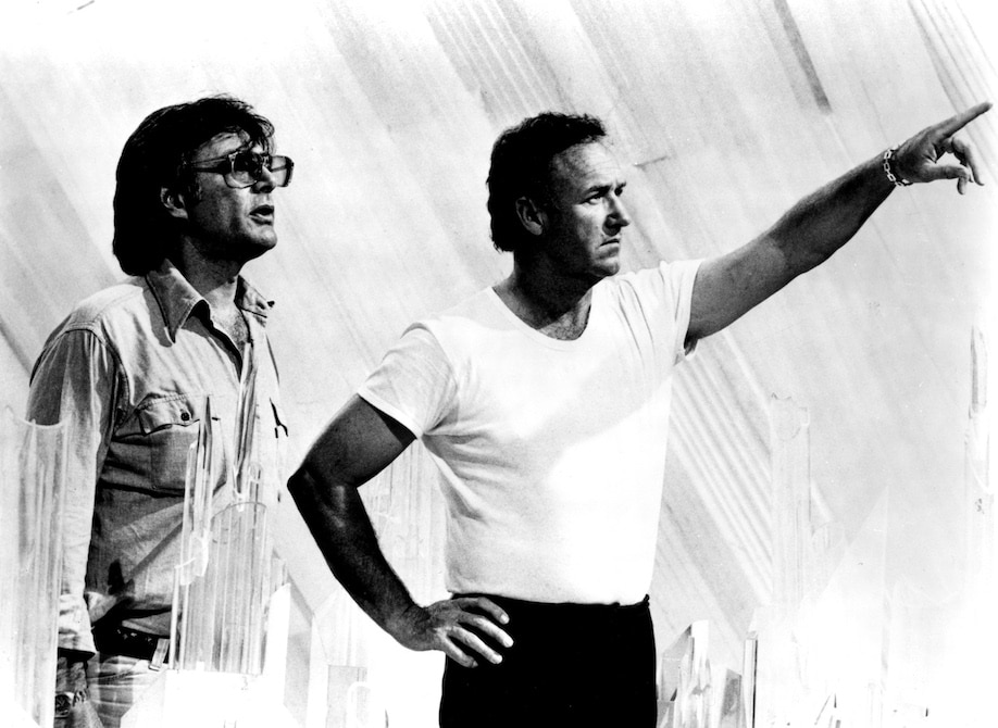 Richard Donner and Gene Hackman in 'Superman'