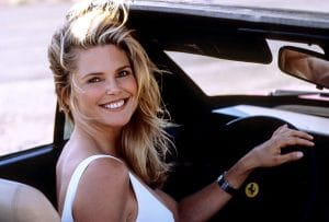 Christie Brinkley as the girl in the red Ferrari in National Lampoon's Vacation