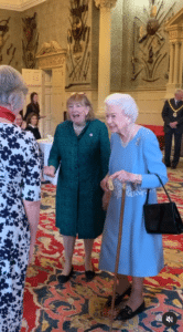 The monarch hosted a reception for estate workers and charities this weekend