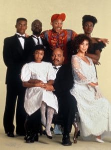 THE FRESH PRINCE OF BEL AIR, Alfonso Ribeiro, Joseph Marcell, Will Smith, Janet Hubert, (top) Tatyana Ali, James Avery, Karyn Parsons