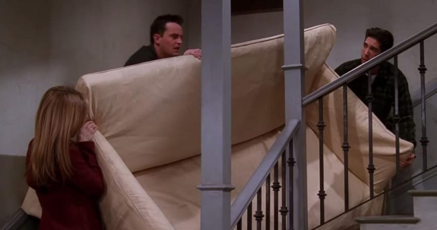 friends pivot couch scene