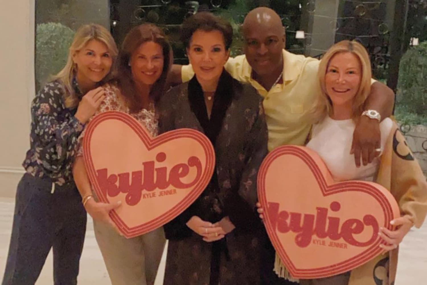 Kris Jenner Hosts Lori Loughlin Other Friends For Valentines Day 