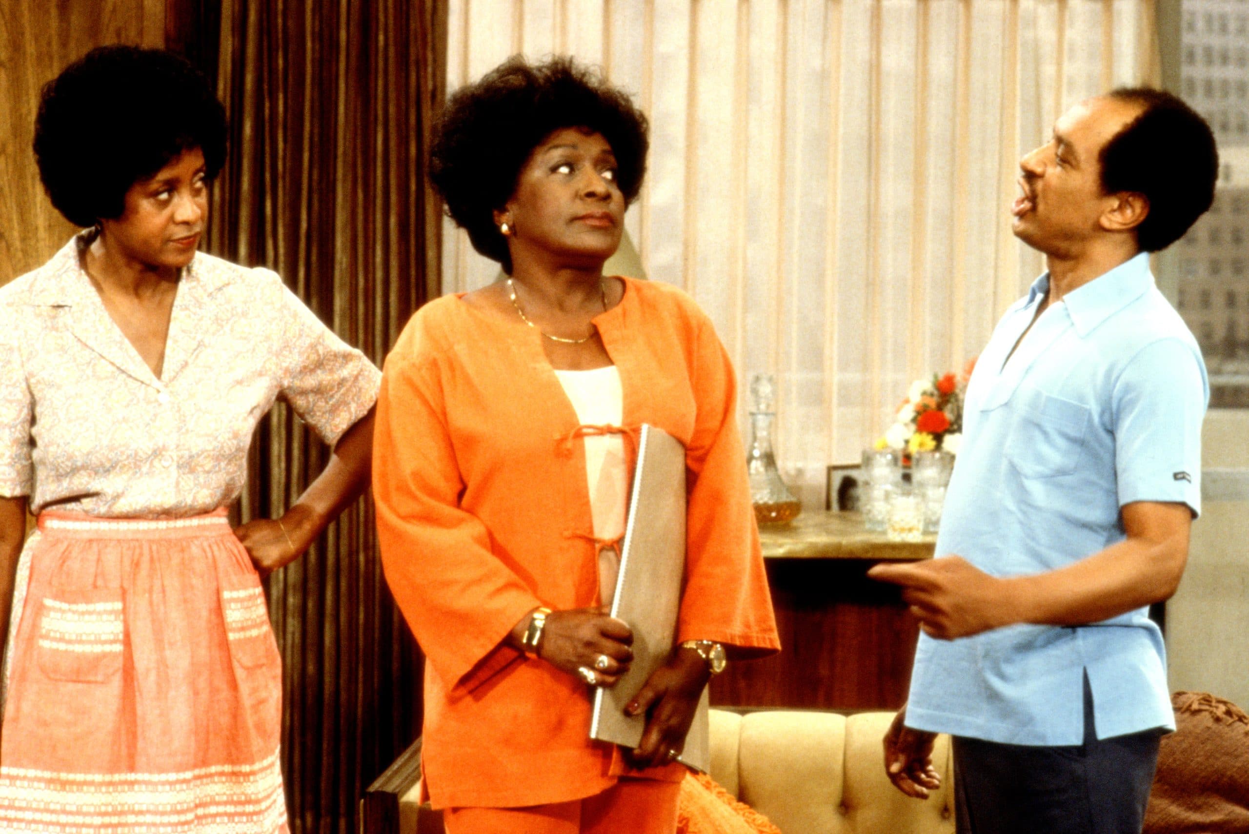 THE JEFFERSONS, Marla Gibbs, Isabel Sanford, Sherman Hemsley, 1975-1985