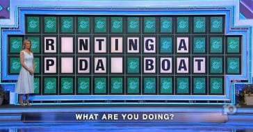 A prompt from Wednesday's episode of 'Wheel of Fortune'