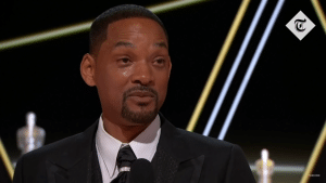 A tearful Will Smith delivered his Oscars acceptance speech not long after slapping Chris Rock in response to a joke about Jada Pinkett Smith