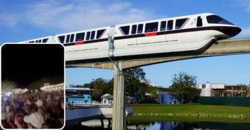 Chaos Ensues After Monorail In Disney Shuts Down During Mass Exit
