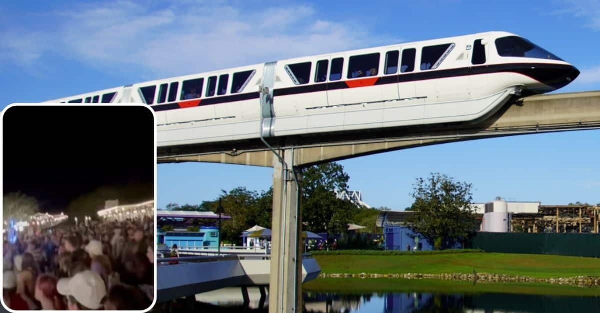 Chaos Ensues After Monorail In Disney Shuts Down During Mass Exit
