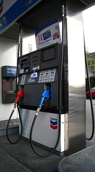 gas pump chevron