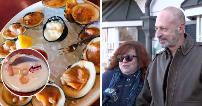 Couple Finds Pearl That Could Be Worth Thousands Inside Clam At Restaurant