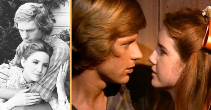 Melissa Gilbert had her first kiss with Dean Butler