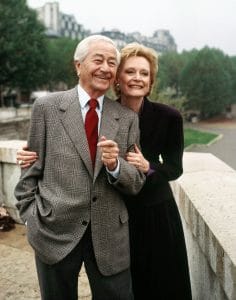 MARCUS WELBY IN PARIS (aka MARCUS WELBY M.D.: A HOLIDAY AFFAIR), from left: Robert Young, Alexis Smith