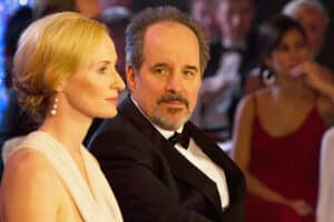 EPISODES, (from left): Genevieve O'Reilly, John Pankow