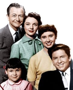 FATHER KNOWS BEST, (clockwise from top left): Robert Young, Jane Wyatt, Elinor Donahue, Billy Gray, Lauren Chapin