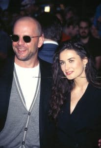 These days, exes Bruce Willis and Demi Moore are a blended family