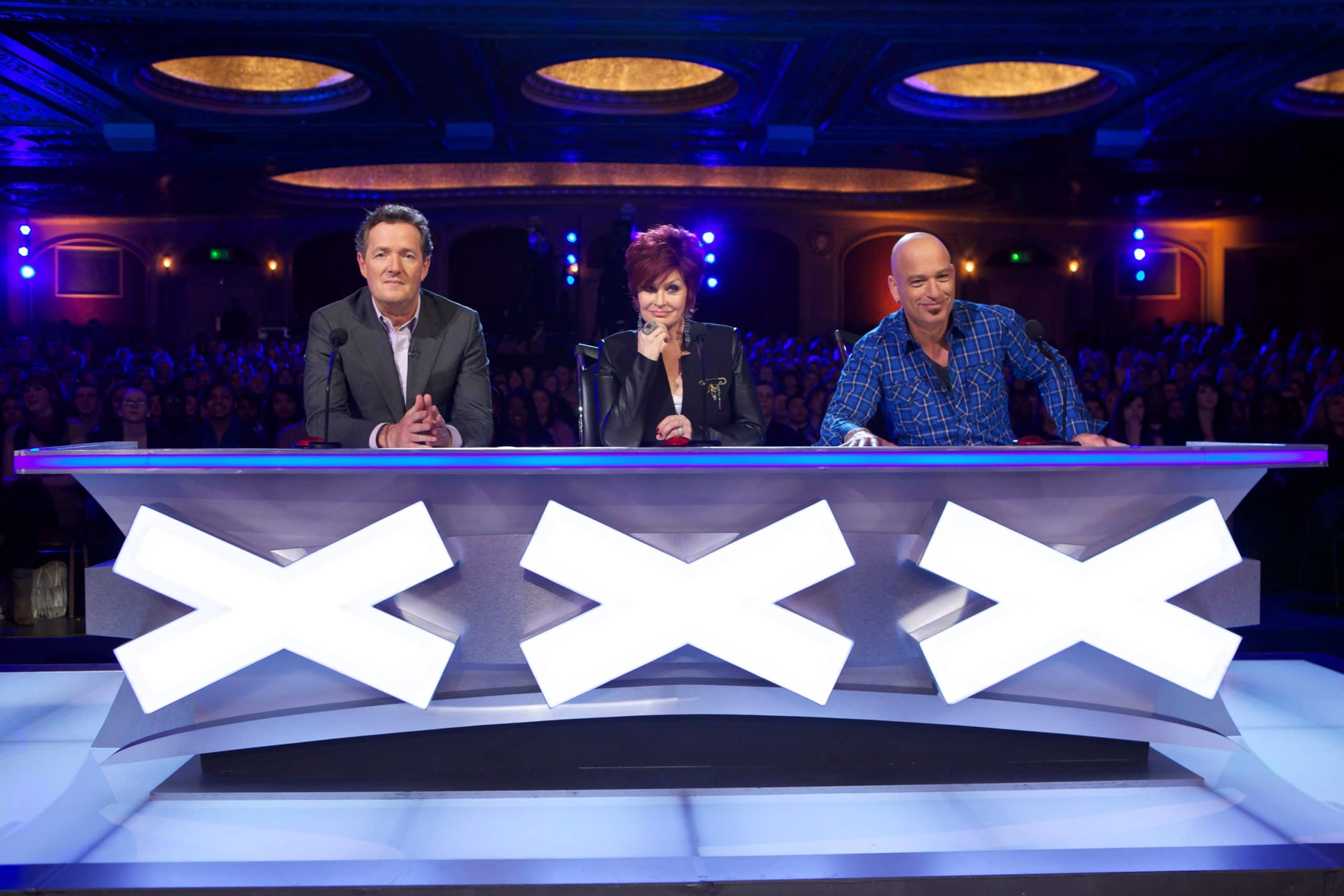 AMERICA'S GOT TALENT, (from left): judges Piers Morgan, Sharon Osbourne, Howie Mandel, 'Seattle Auditions'