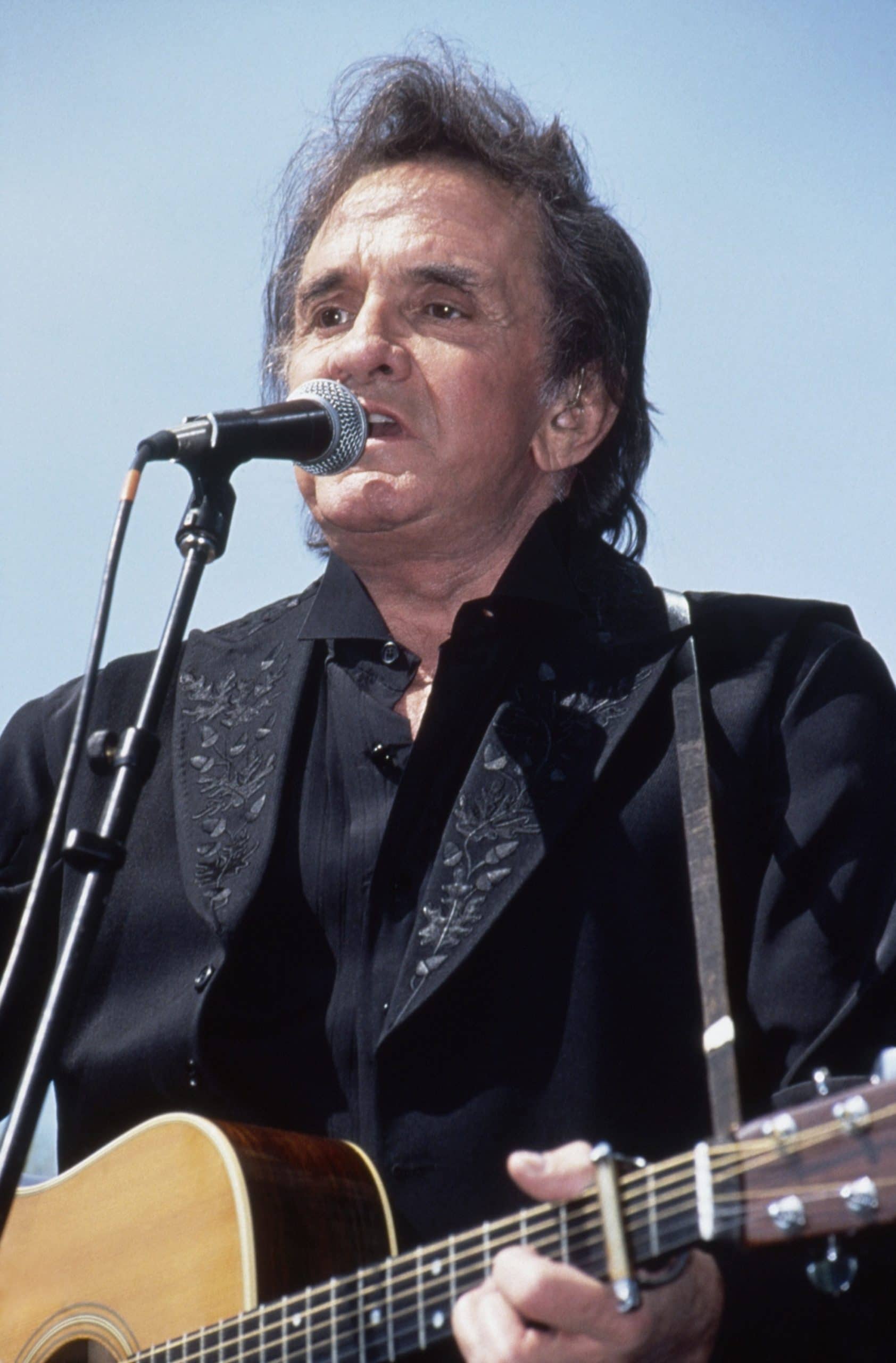 Johnny Cash performing with The Highwaymen at Central Park Summerstage, May 23, 1993