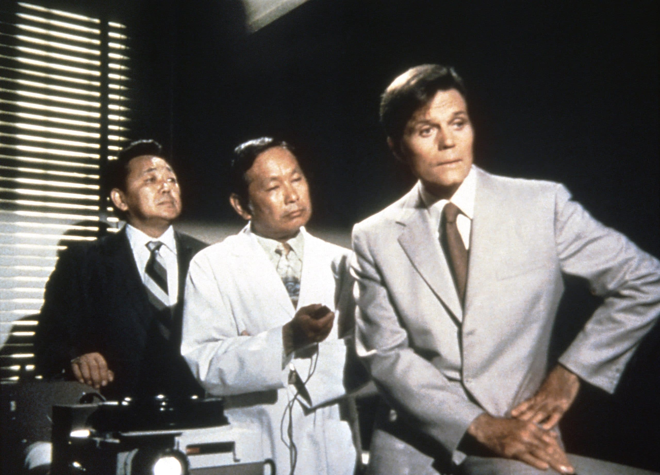 HAWAII FIVE-O, (from left): Kam Fong, Harry Endo, Jack Lord, 1968-80