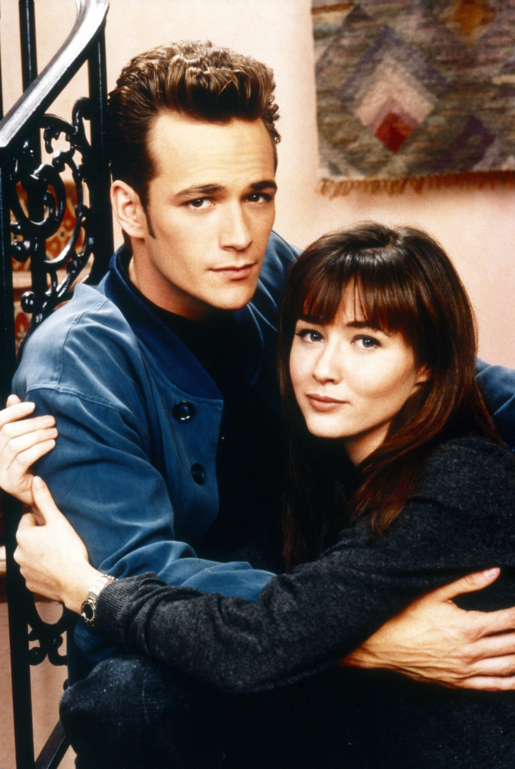 BEVERLY HILLS, 90210, from left: Luke Perry, Shannen Doherty, 1990-2000