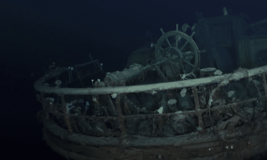 The Endurance ship found at the bottom of the Antarctic