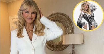 Christie Brinkley shows off her legs in a new picture
