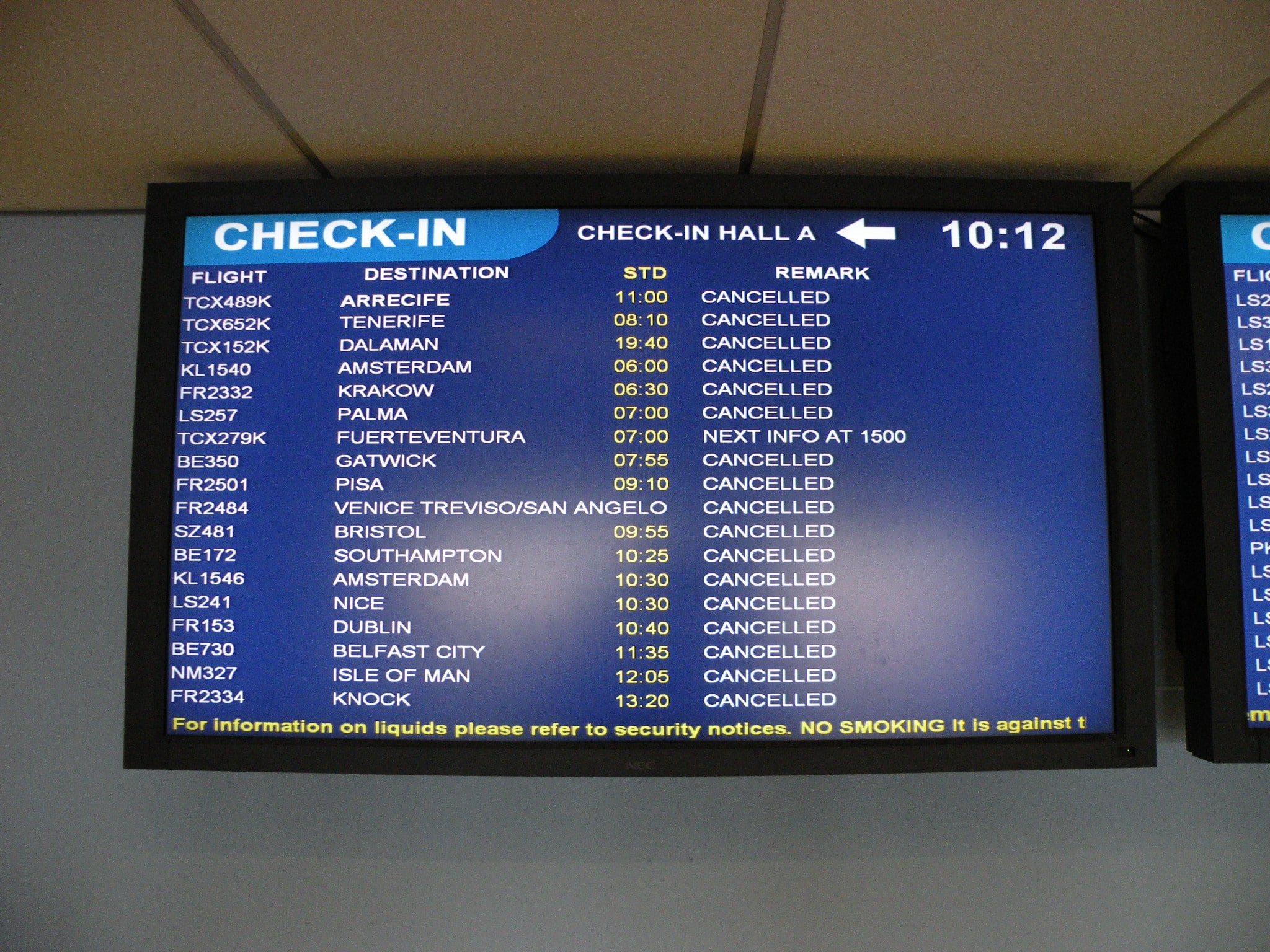 Flight cancelations