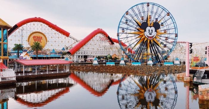 It is reported a fight broke out on line at a Disneyland ride
