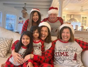 Kotb and her family celebrate Christmas